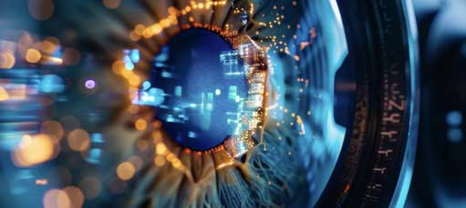 Picture of patient receiving LASIK Treament